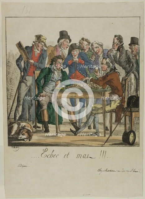 Check and Mate!!!, 1817. Creator: Monogrammist C. B..