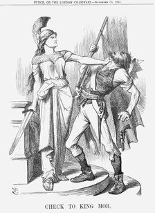 Check to King Mob 1867. Creator: John Tenniel
