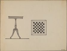 Checkerboard Table, 1936. Creator: Nicholas Gorid