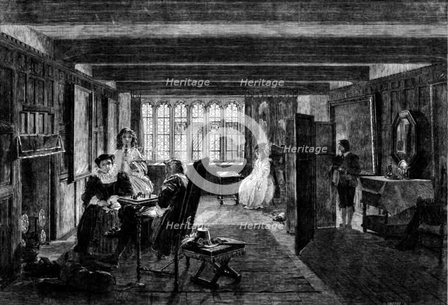 "Checkmate - Next Move", by J. C. Horsley, A.R.A., from the exhibition of the Royal Academy, 1862. Creator: H. Harrall.