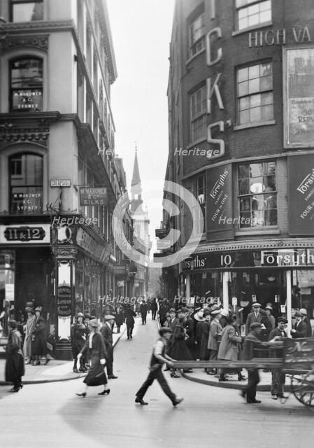 Cheapside, City of London, c1920s. Artist: George Davison Reid