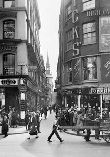 Cheapside, City of London, c1920s. Creator: George Davison Reid