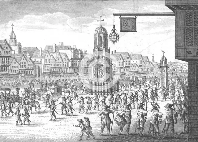 Cheapside, Cross and Conduit, 1638, (1809). Creator: Unknown.