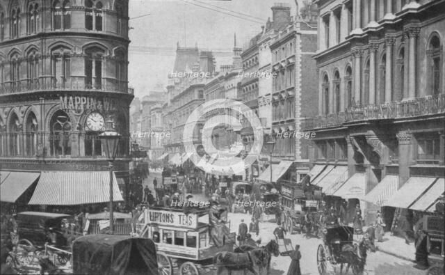 Cheapside from the Mansion House, City of London, c1900 (1901). Artist: Unknown.