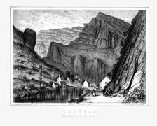 Cheddar, The entrance to the Cliffs 19th century. Creator: Colebrooke Stockdale