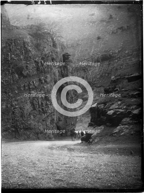 Cheddar Gorge, Cliff Road, Cheddar, Sedgemoor, Somerset, 1907. Creator: Katherine Jean Macfee.