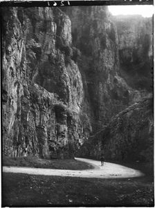 Cheddar Gorge, Cliff Road, Cheddar, Sedgemoor, Somerset, 1907. Creator: Katherine Jean Macfee