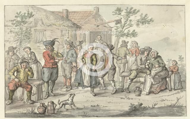 Cheerful company at an inn, 1661-1693. Creator: Gerrit Grasdorp.