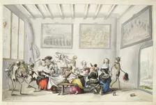 Cheerful company interrupted by death, 1660. Creator: Gesina ter Borch