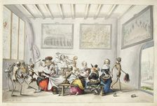 Cheerful company interrupted by death, 1660. Creator: Gesina ter Borch