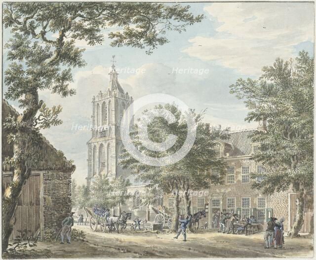 Cheerful party in the village of Houten, 1713-1780. Creator: Jan de Beyer.