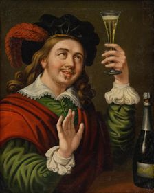 Cheers!, 1841. Creator: János Rombauer