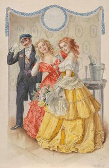 Cheers To The New Year!. Creator: Schubert, Heinrich Carl (1827-1897)