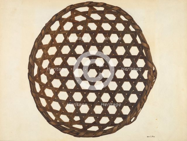 Cheese Basket, c. 1941. Creator: George File.