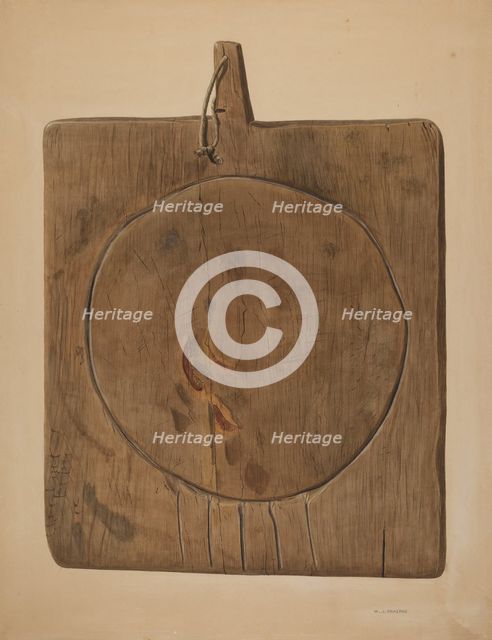 Cheese Draining Board, 1935/1942. Creator: Walter Praefke.