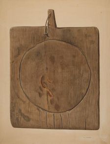 Cheese Draining Board, 1935/1942. Creator: Walter Praefke