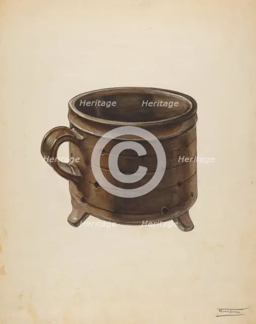 Cheese Pot, c. 1938. Creator: Frank Fumagalli.
