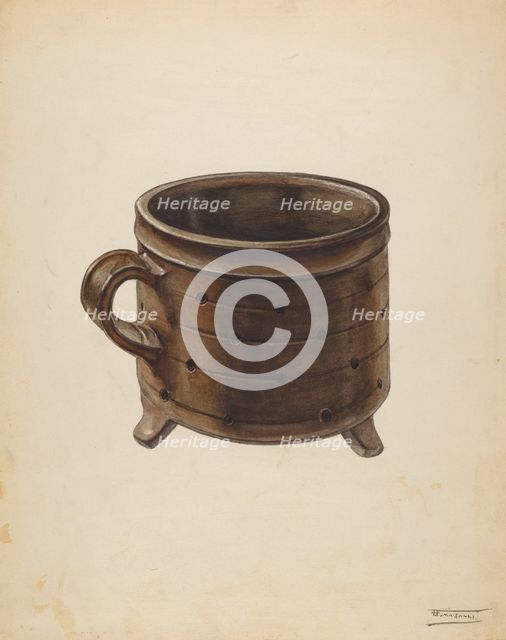 Cheese Pot, c. 1938. Creator: Frank Fumagalli.