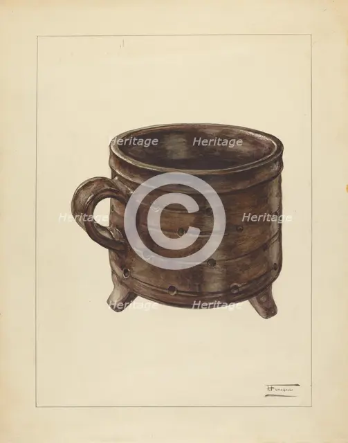 Cheese Pot, c. 1940. Creator: Frank Fumagalli.