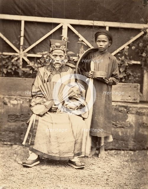 Chef de Village en Costume officiel, Cochinchine, 1866. Creator: Emile Gsell.