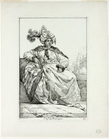 Chef des Eunuques, plate 20 from Caravanne du Sultan à la Mecque, 1748. Creator: Joseph-Marie Vien the Elder