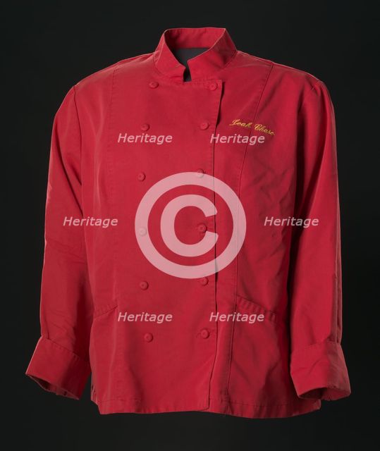 Chef jacket worn by Leah Chase, ca. 2012. Creator: Chefwear.