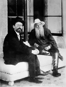 Chekhov and Tolstoy, late 19th century