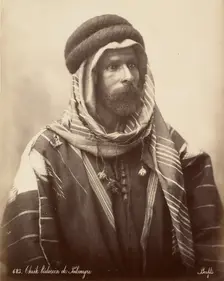 Cheik bédouin du Palmyre, about 1870-1880. Creator: Felix Bonfils