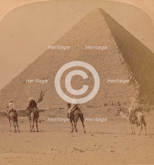 'Cheops, the Greatest of the Pyramids, Egypt', 1896. Artist: Unknown.
