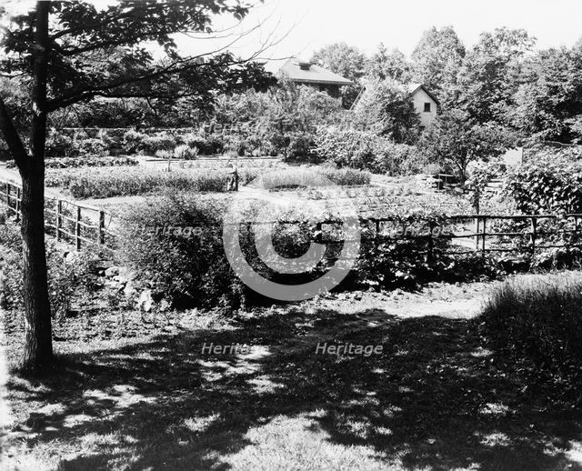 "Chelmsford," Elon Huntington Hooker house, Greenwich, Connecticut. Vegetable garden, c1914. Creator: Frances Benjamin Johnston.