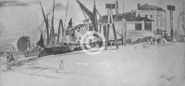 'Chelsea Wharf', 1863, (1904). Artist: James Abbott McNeill Whistler.