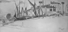 Chelsea Wharf 1863, (1904). Artist: James Abbott McNeill Whistler