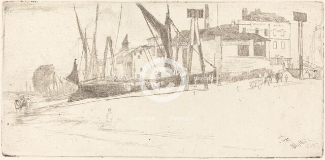 Chelsea Wharf, 1863. Creator: James Abbott McNeill Whistler.