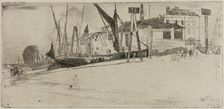 Chelsea Wharf, 1863. Creator: James Abbott McNeill Whistler