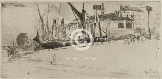 Chelsea Wharf, 1863. Creator: James Abbott McNeill Whistler.