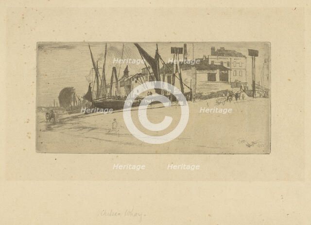 Chelsea Wharf, 1863. Creator: James Abbott McNeill Whistler.