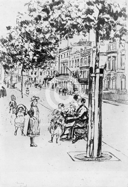 'Chelsea Children', 1913.Artist: Theodore Roussel