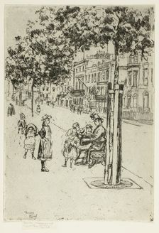 Chelsea Children, Chelsea Embankment, 1889. Creator: Theodore Roussel