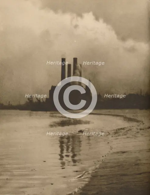 'Chelsea Chimneys: Power Station on the Site of Old Cremorne Gardens', c1935. Creator: Huson.