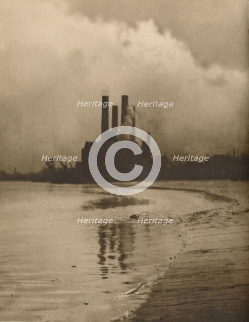 'Chelsea Chimneys: Power Station on the Site of Old Cremorne Gardens', c1935. Creator: Huson.