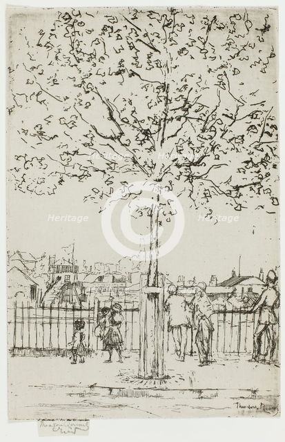Chelsea Embankment, June, 5 p.m., 1889, 1889. Creator: Theodore Roussel.