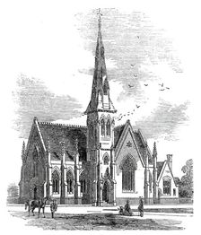 Chelsea new congregational church, Markham-Square, 1860. Creator: Unknown
