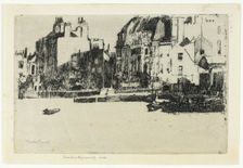 Chelsea Palaces (Black and White Version), 1888-89. Creator: Theodore Roussel