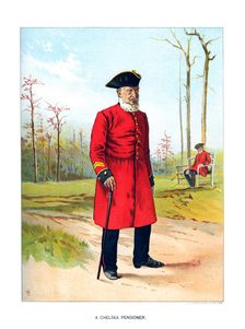 Chelsea Pensioner c1890.Artist: Geoffrey Douglas Giles