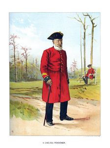 Chelsea Pensioner c1890.Artist: Geoffrey Douglas Giles