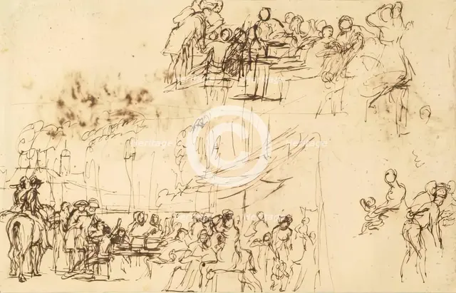 Chelsea Pensioners Reading the News of Waterloo, c1820.  Creator: David Wilkie.