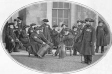 Chelsea Pensioners with black jacks London, c1901 (1901)