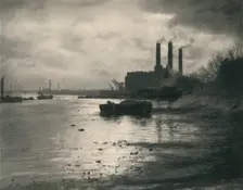 Chelsea Power Station c1927, (1927). Artist: Reginald Belfield