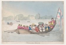 Chelsea Reach, 1799., 1799. Creator: Thomas Rowlandson