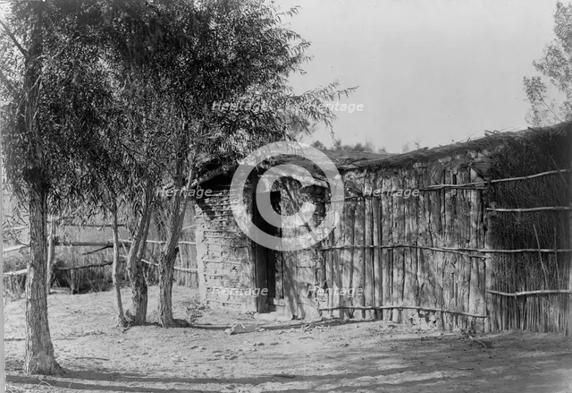 Chemehuevi modern home, c1907. Creator: Edward Sheriff Curtis.